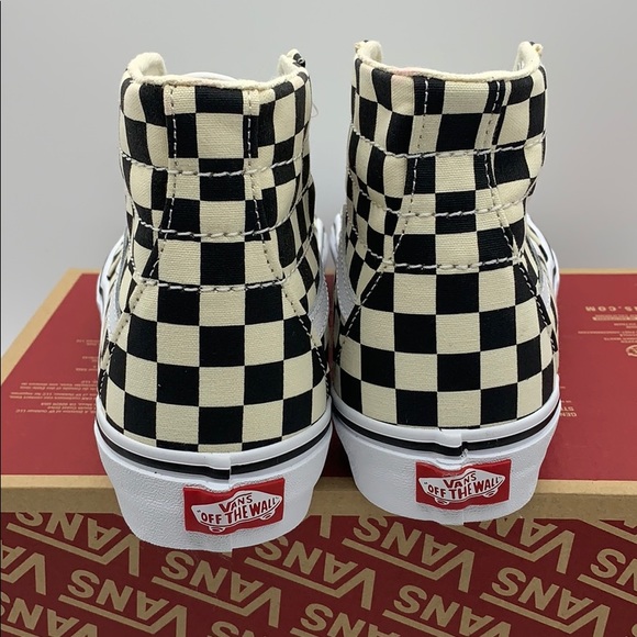 VANS Sk-8-Hi TAPERED CHECKERBOARD black/true white - Picture 8 of 16